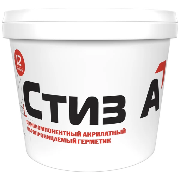 Герметик акриловый пароизоляционный внутренний Сазиласт Стиз В белый 7 кг, шт